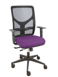 PIQUERAS Y CRESPO Silla de oficina Motilla Morado y Negro con Mecanismo Sincro/Traslack