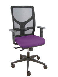 PIQUERAS Y CRESPO Silla de oficina Motilla con mecanismo Sincro/Traslack, Morado y Negro