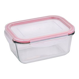 San Ignacio Fiambrera Hermética Cristal Toledo 850 ml Vidrio Borosilicato Tapa Plástico PP