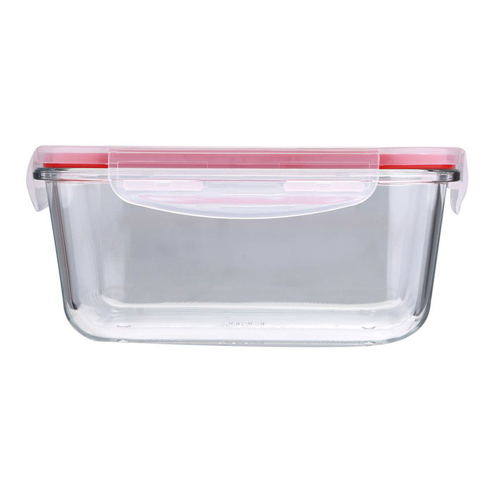 San Ignacio Fiambrera Hermética Cristal Toledo 850 ml Vidrio Borosilicato Tapa Plástico PP