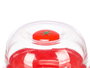 Leknes Recipiente Mantenimiento Tomate 11x11x7 cm Plastico PS Rojo Transparente (Set de 36)