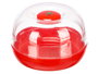 Leknes Recipiente Mantenimiento Tomate 11x11x7 cm Plastico PS Rojo Transparente (Set de 36)