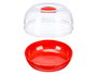 Leknes Recipiente Mantenimiento Tomate 11x11x7 cm Plastico PS Rojo Transparente (Set de 36)