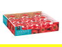 Leknes Recipiente Mantenimiento Tomate 11x11x7 cm Plastico PS Rojo Transparente (Set de 36)