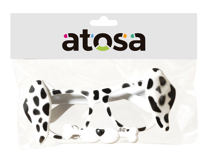 Gafas divertidas perro dálmata con orejas y hueso Gafas divertidas perro dálmata con orejas y hueso