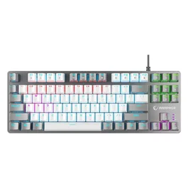 Rampage Snug RGB KRGD Red Teclado Mecánico Gaming Blanco-Gris