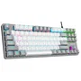 Rampage Snug RGB KRGD Red Teclado Mecánico Gaming Blanco-Gris