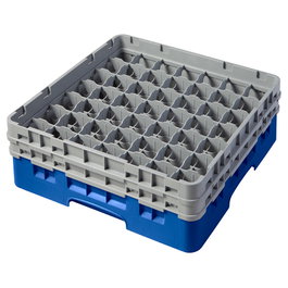 CAMBRO Cesta de lavado 49 comp. 2 alturas Azul