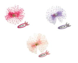 Inca Set de 2 ganchos para pelo con tul y corona - modelos surtidos