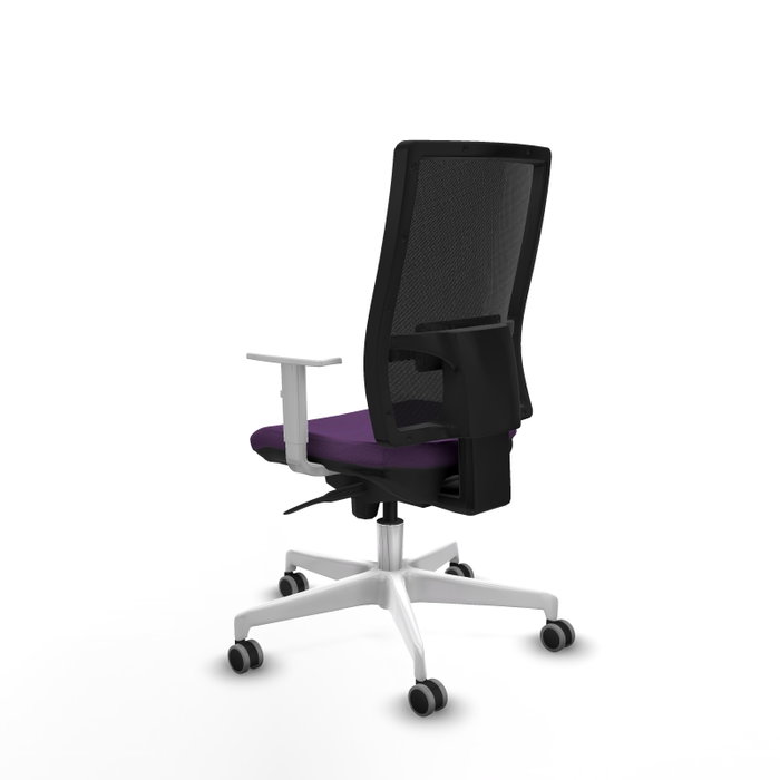 PIQUERAS Y CRESPO Silla de oficina Horna con mecanismo Sincro, morada y negra PIQUERAS Y CRESPO Silla de oficina Horna con mecanismo Sincro, morada y negra