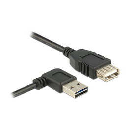 DeLOCK Cable EASY USB 2.0-A Macho/Hembra Angulado 3 m