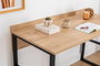 Hanah Home Mesa de Estudio Multifuncional Zafiro y Negro 120x60x75 cm