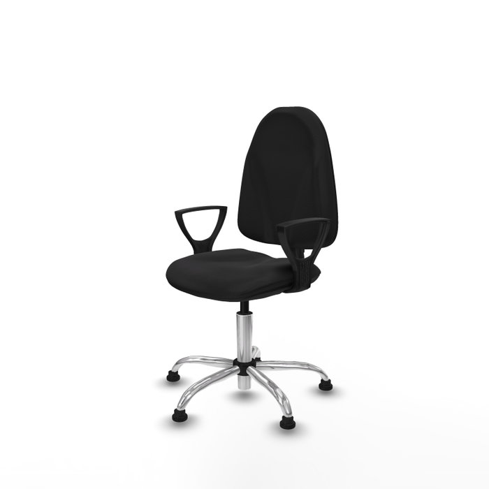 PIQUERAS Y CRESPO Silla de oficina Algarra con mecanismo Contacto permanente, Negro