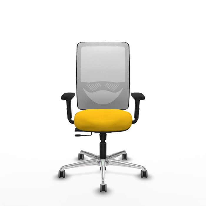 PIQUERAS Y CRESPO Silla de oficina Zulema Amarillo y Blanco