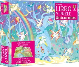USBORNE UNICORNIOS.(LIBRO Y PUZLE)