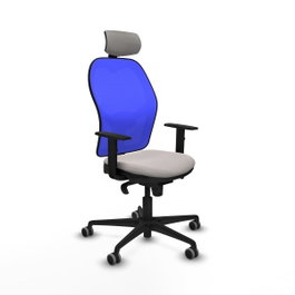 PIQUERAS Y CRESPO Silla de oficina Jorquera Blanco y Azul