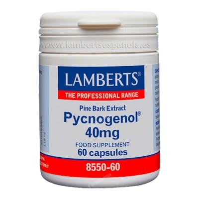 Lamberts Pycnogenol 40 mg 60 cápsulas Lamberts Pycnogenol 40 mg 60 cápsulas