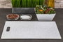Quttin Pack de 18 tablas de cortar de plástico con efecto granito 37,5 x 23,5 cm aproximados