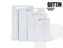 Quttin Pack de 18 tablas de cortar de plástico con efecto granito 37,5 x 23,5 cm aproximados