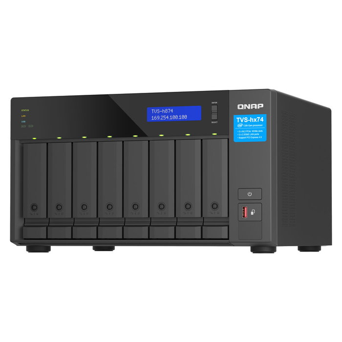 QNAP TVS-H874T-I9-64G NAS de torre con Intel Core i9 y 64 GB RAM