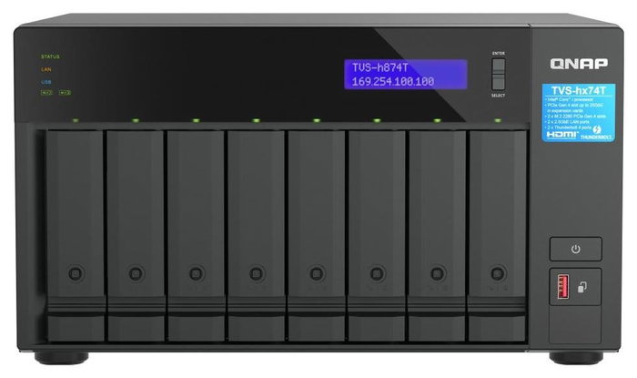 QNAP TVS-H874T-I9-64G NAS de torre con Intel Core i9 y 64 GB RAM