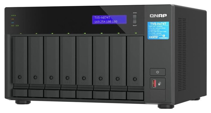 QNAP TVS-H874T-I9-64G NAS de torre con Intel Core i9 y 64 GB RAM