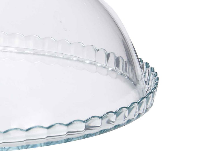 Pasabahce Tartera Cristal con Pie y Tapa 32 cm (Set de 2)