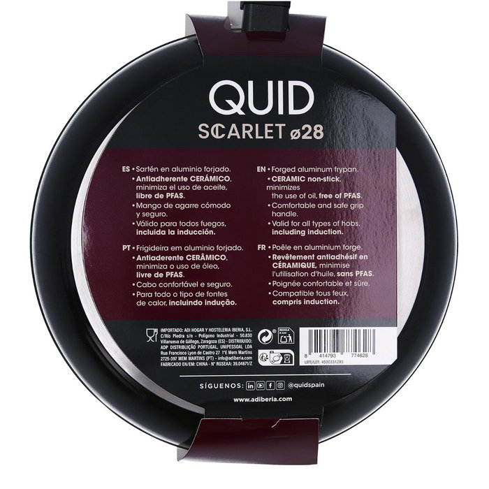Sartén Aluminio Forjado Scarlet Quid 28 cm Sartén Aluminio Forjado Scarlet Quid 28 cm