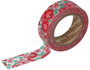 Innspiro Cinta Masking Tape Washi Serie Floral Flores Rojas y Rosas 15mm x 10m