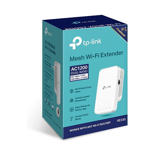 TP-Link RE335 Repetidor WiFi 867Mbit/s Doble Banda 2.4GHz/5GHz Ethernet Blanco