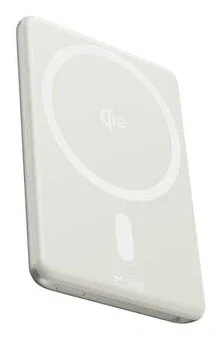 Baseus Picogo AM31 Qi2 Power Bank Magnético 5000mAh 20W con Soporte Ultra-Mini Titanio Natural + Cable Trenzado USB-C a USB-C 30cm Blanco