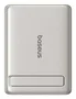 Baseus Picogo AM31 Qi2 Power Bank Magnético 5000mAh 20W con Soporte Ultra-Mini Titanio Natural + Cable Trenzado USB-C a USB-C 30cm Blanco