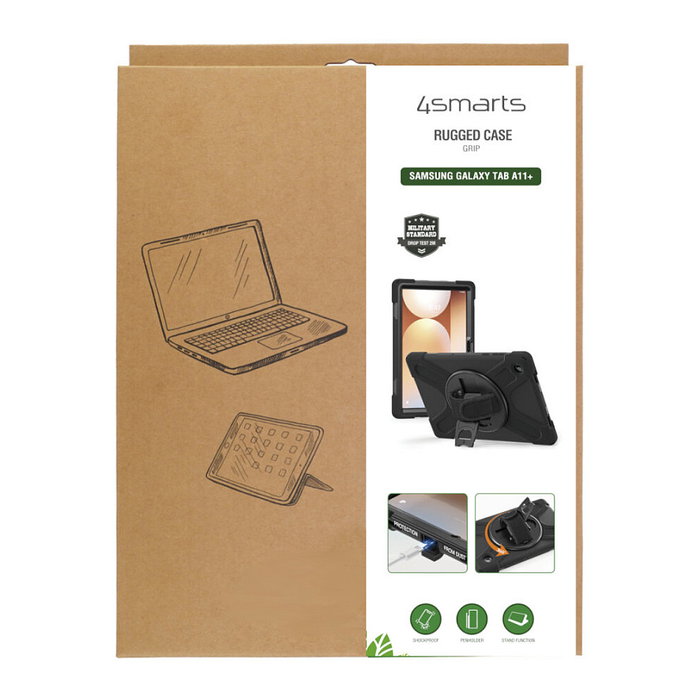 4smarts Rugged Case Grip para Samsung Galaxy Tab A11+ 4smarts Rugged Case Grip para Samsung Galaxy Tab A11+