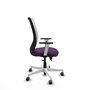 PIQUERAS Y CRESPO Silla de oficina Zulema con mecanismo Sincro/Traslack, Morado y Blanco