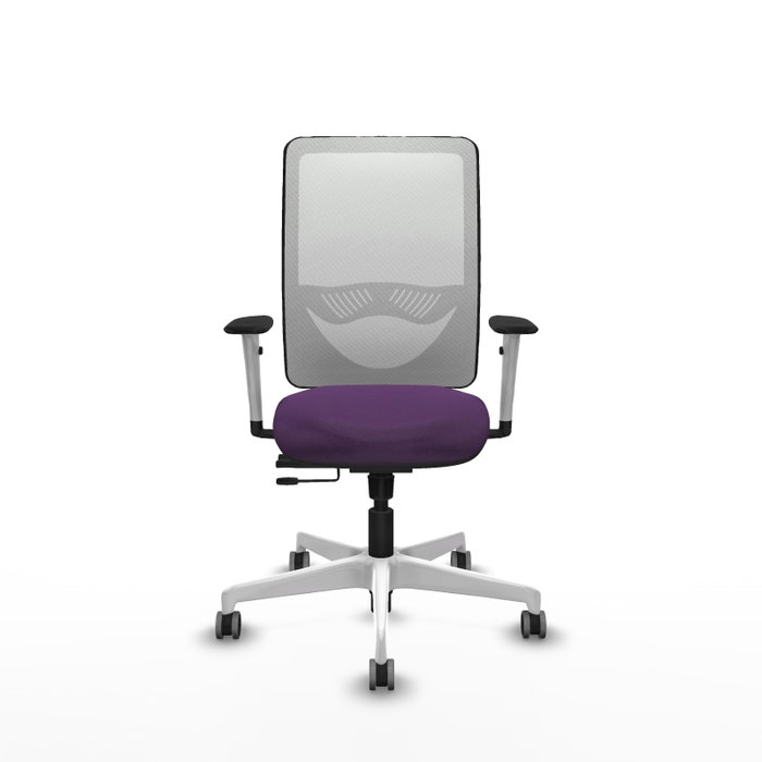 PIQUERAS Y CRESPO Silla de oficina Zulema con mecanismo Sincro/Traslack, Morado y Blanco PIQUERAS Y CRESPO Silla de oficina Zulema con mecanismo Sincro/Traslack, Morado y Blanco