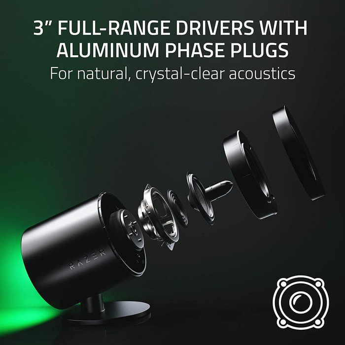 Razer Nommo V2 Pro Altavoces 2.1 con Subwoofer Inalámbrico Negro