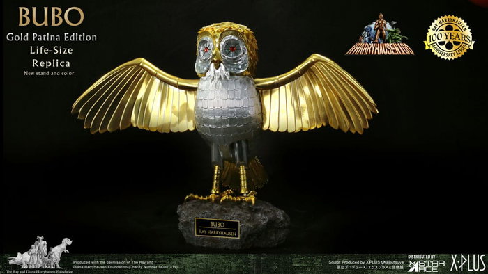 Star Ace Toys Estatua Bubo Gold Patina Edition Furia de titanes