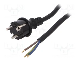PLASTROL Cable de alimentación H05RR-F 3x2,5mm² 5m