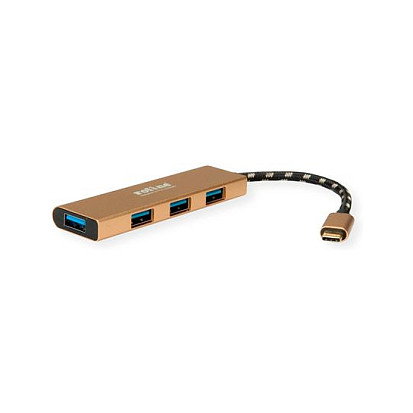 ROLINE GOLD USB 3.2 Gen 1 Hub 4 puertos Tipo-C 14.02.5049-5