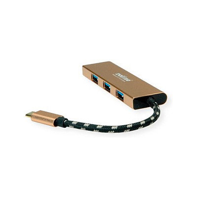 ROLINE GOLD USB 3.2 Gen 1 Hub 4 puertos Tipo-C 14.02.5049-5
