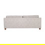 Sofá 3 Plazas Beige Tejido-Madera 221 X 90 X 87 cm