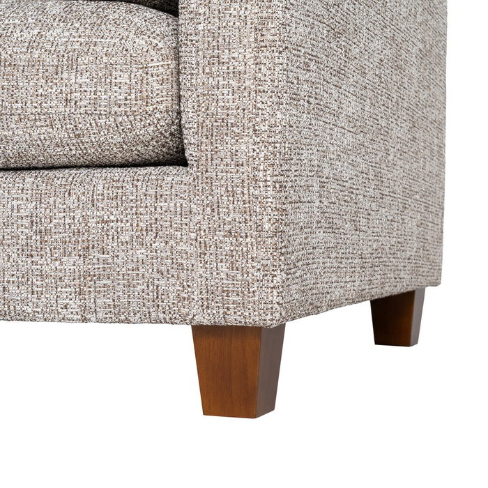 Sofá 3 Plazas Beige Tejido-Madera 221 X 90 X 87 cm Sofá 3 Plazas Beige Tejido-Madera 221 X 90 X 87 cm