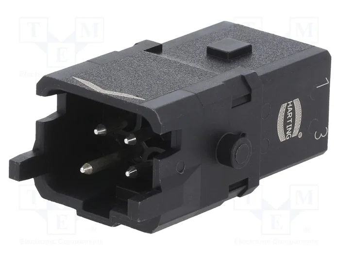 HARTING Conector HDC Han® 1A Macho de 4 Pines HARTING Conector HDC Han® 1A Macho de 4 Pines