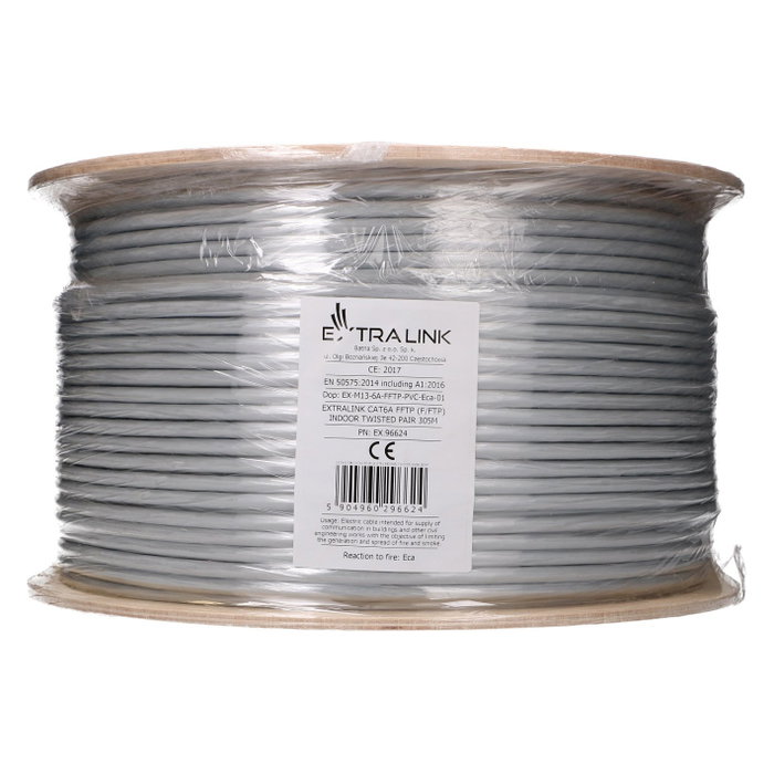 Extralink CAT6A FFTP (F/FTP) Indoor Twisted Pair 305m Extralink CAT6A FFTP (F/FTP) Indoor Twisted Pair 305m