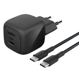 Belkin BOOST Charge USB-C 45W PD PPS con cable USB-C de 2m, Negro