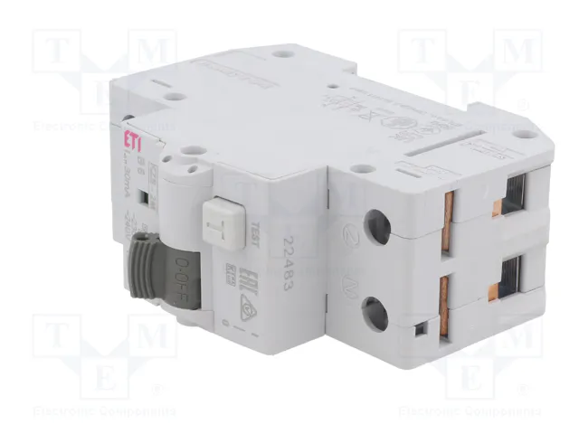 ETI POLAM KZS RCBO Interruptor de diversas marchas 2 polos 6A 30mA