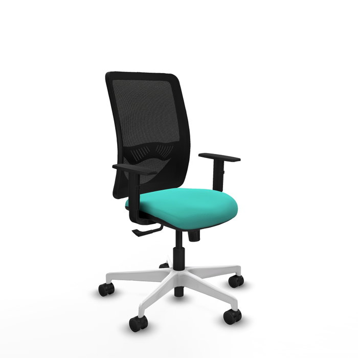 PIQUERAS Y CRESPO Silla de oficina Zulema con mecanismo Sincro, Turquesa y Negro PIQUERAS Y CRESPO Silla de oficina Zulema con mecanismo Sincro, Turquesa y Negro