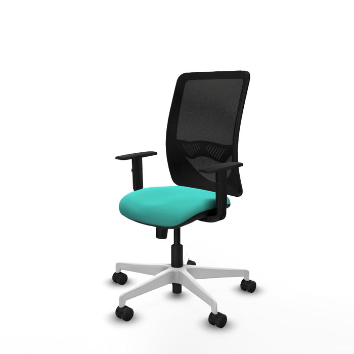 PIQUERAS Y CRESPO Silla de oficina Zulema con mecanismo Sincro, Turquesa y Negro PIQUERAS Y CRESPO Silla de oficina Zulema con mecanismo Sincro, Turquesa y Negro