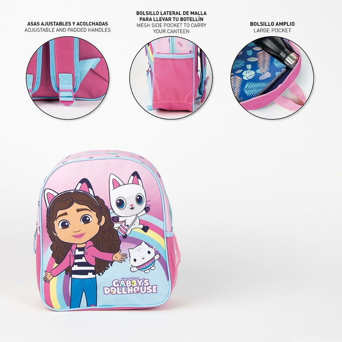 CERDÁ Mochila Infantil Escolar Gabby's Dollhouse Rosa CERDÁ Mochila Infantil Escolar Gabby's Dollhouse Rosa