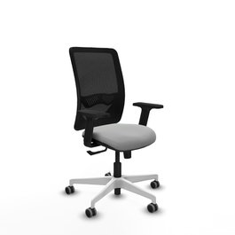 PIQUERAS Y CRESPO Silla de Oficina Zulema con Mecanismo Sincro Gris Claro y Negro